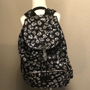 Victoria Secret Pink leopard sequence backpack